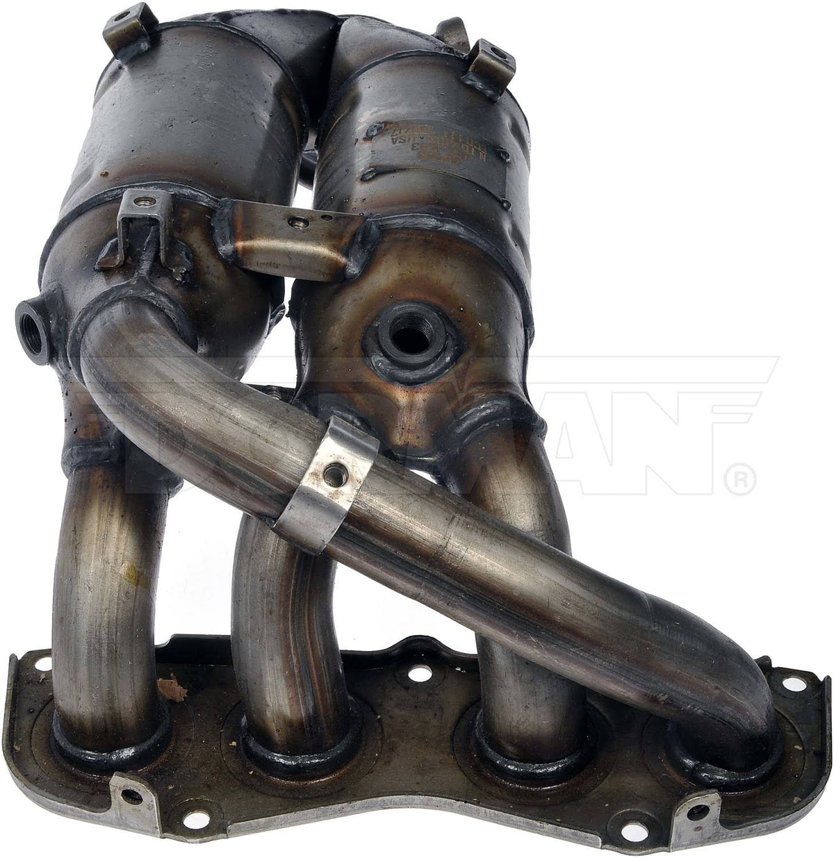 Catalytic Converter with Integrated Exhaust Manifold J829