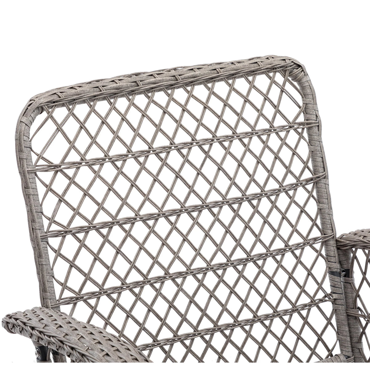 3 Pc Outdoor Swivel Rocker Patio Chairs - Blue M545