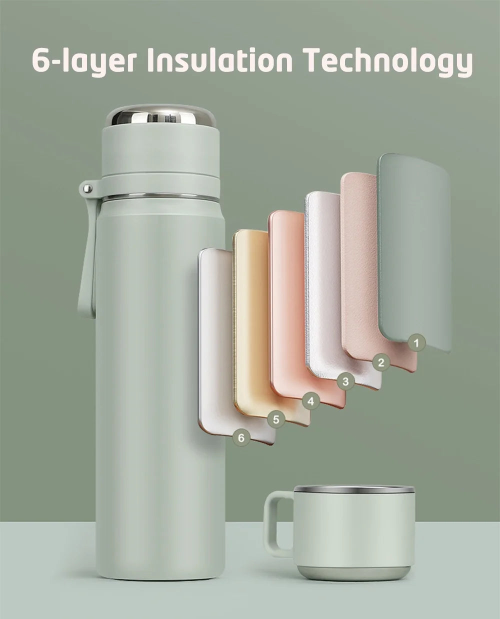 19 Oz Insulated Stainless Steel Water Bottle G836050