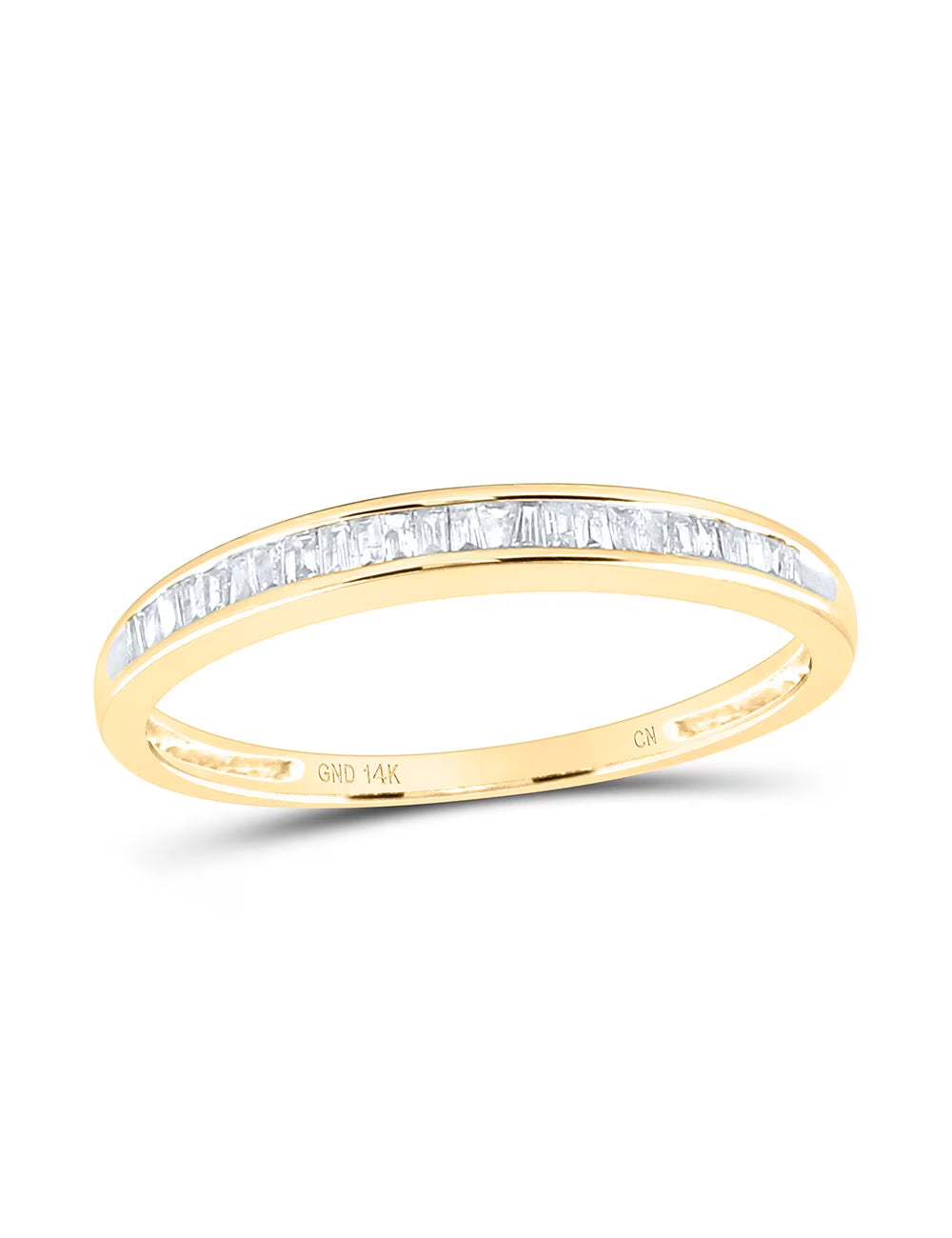 14kt Yellow Gold Baguette Diamond Ring 1/6 Cttw Size 8.5 M97382