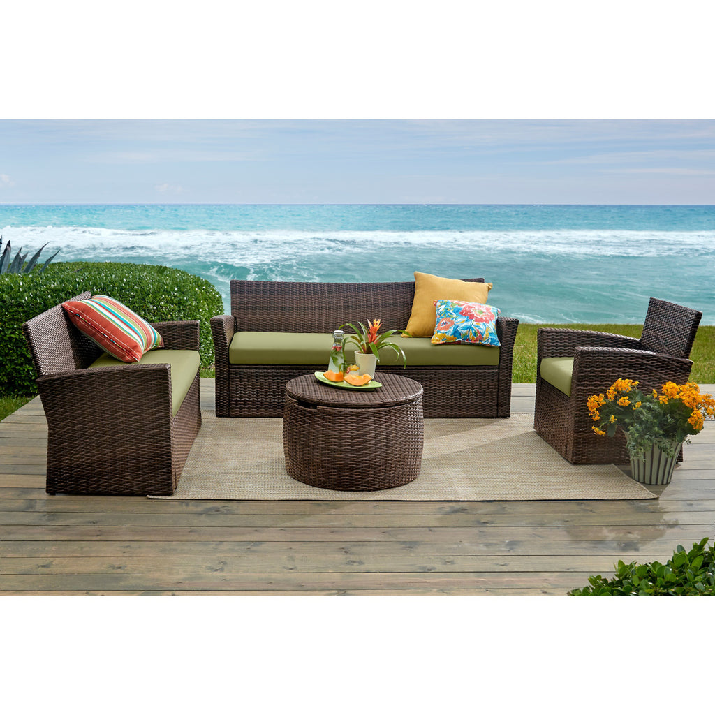 Brown Geranium Loveseat H3599