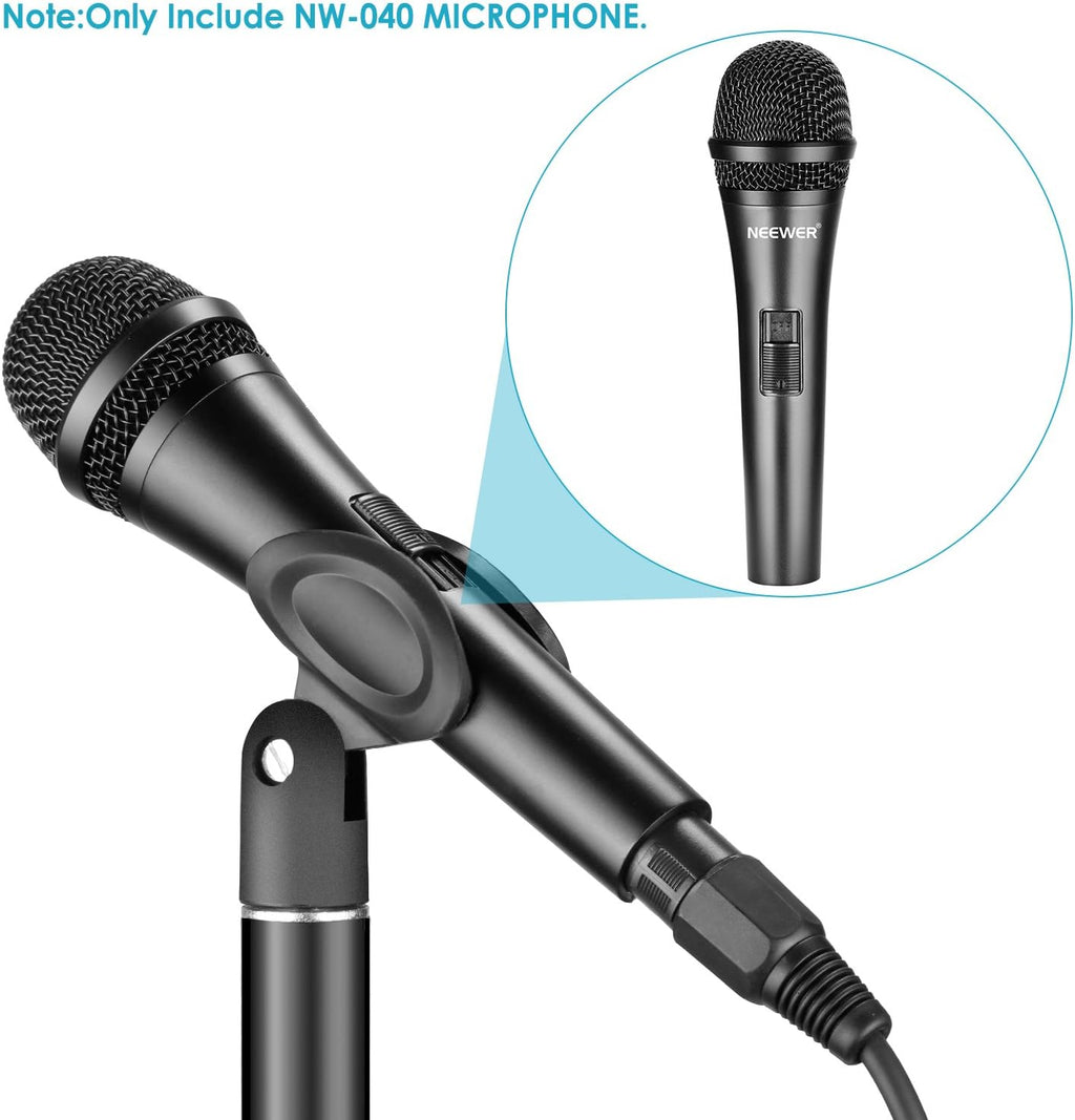 Black Cardioid Dynamic Microphone with XLR Cable, Pack of 2 E501166