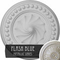 15 3/4 inch x 2 inch Ceiling Medallion Hand-Painted Flash Blue L2254