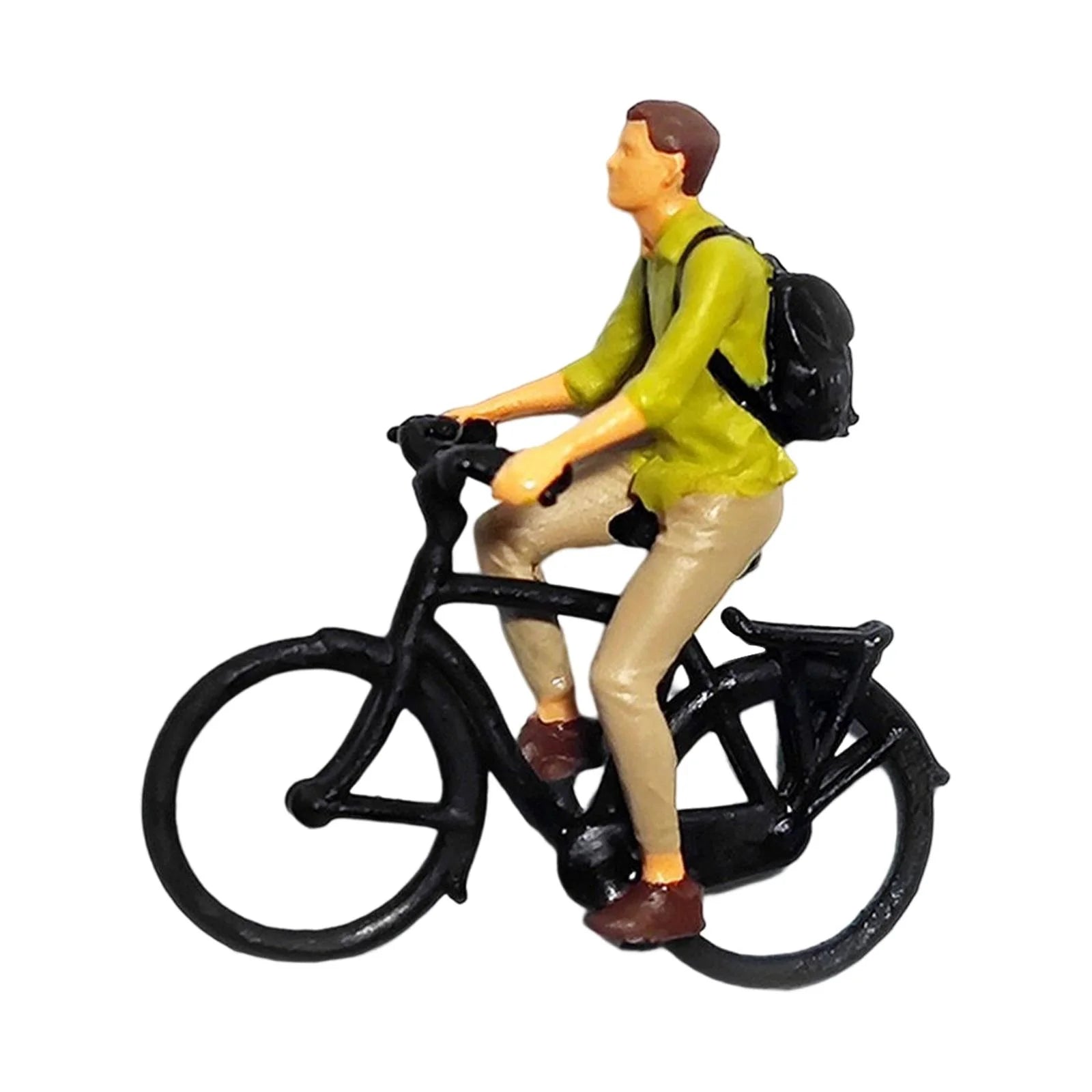 1/87 Scale Cyclist Figures Mini People Model Ornament W103