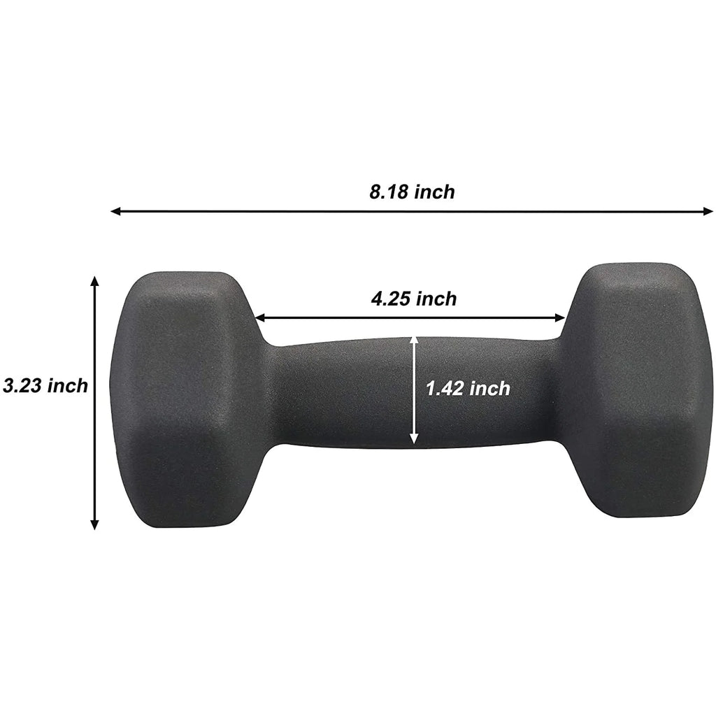 8lb Hex Neoprene Dumbbells Set of 2 I181784