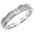 18K White Gold Diamond Stackable Band I482