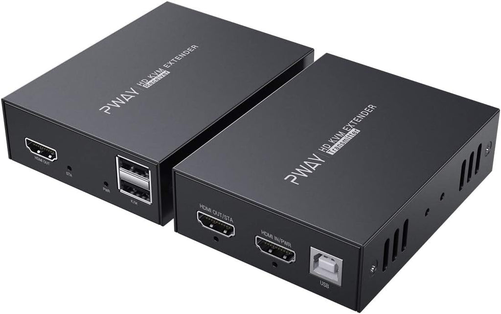 HDMI KVM USB Extender Over Ethernet Cat5e/6 Up to 50m/164ft, 1080P 3D, Pack of 2 Y5136