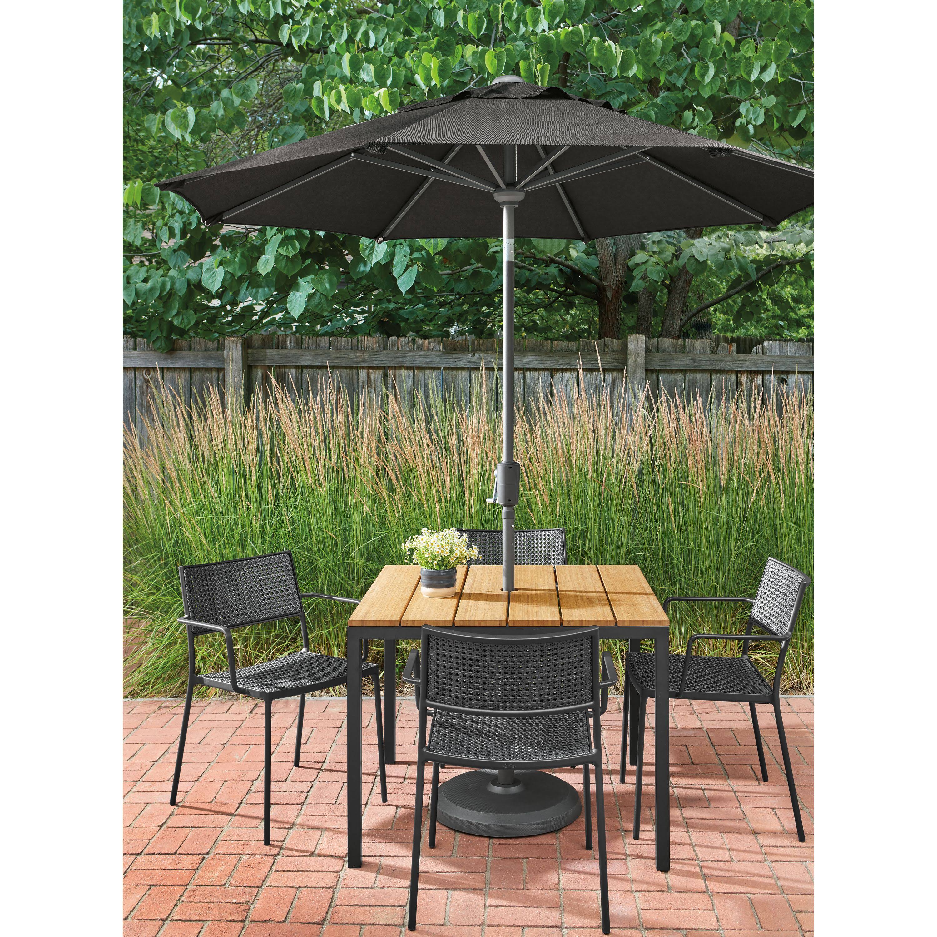 Orange Recycled HDPE Parsons Patio Table M402941