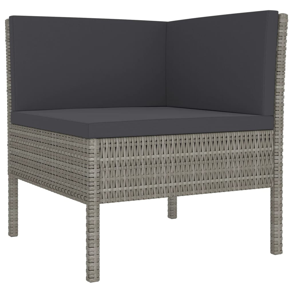 9 Piece Poly Rattan Outdoor Sectional Sofa Set G545511