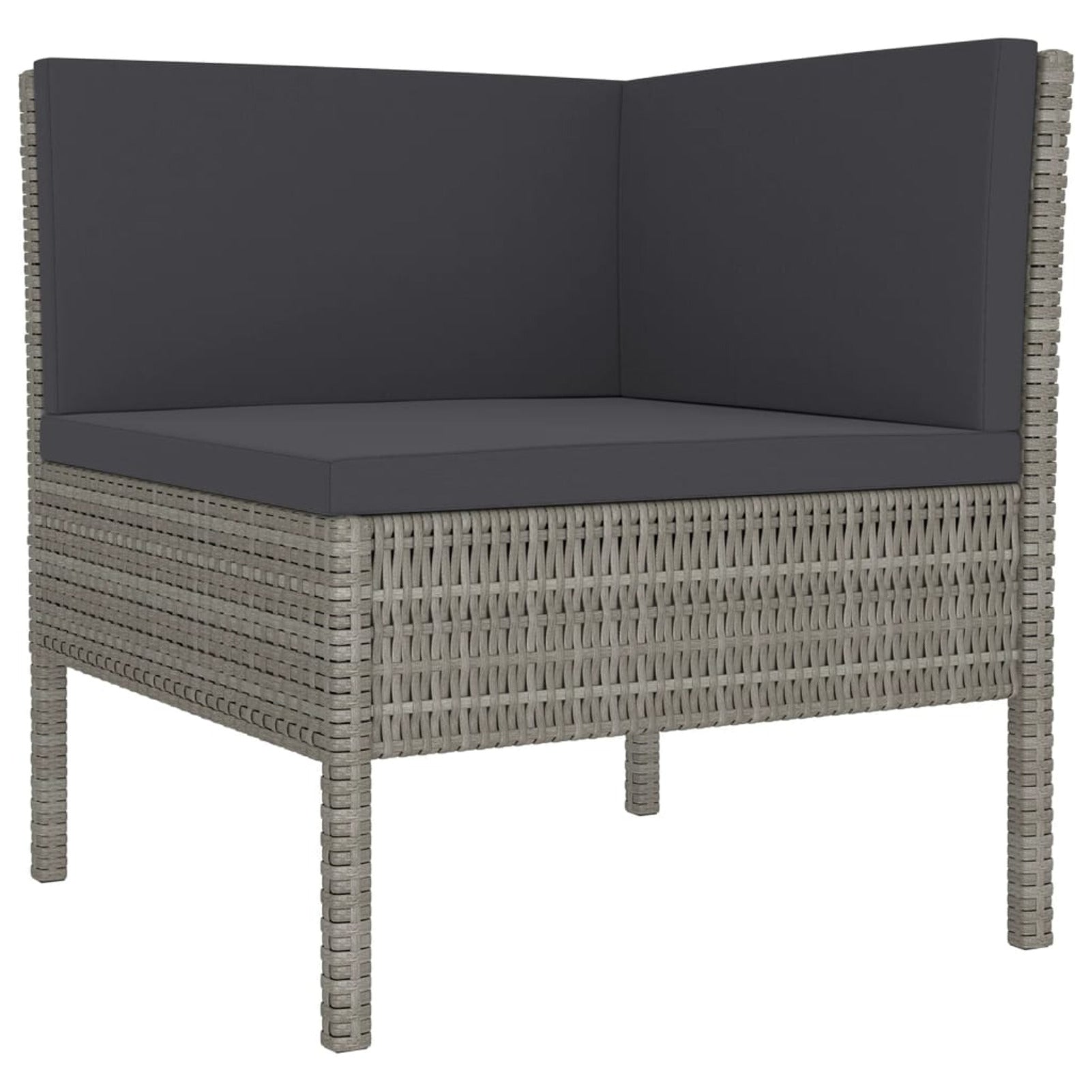 9 Piece Poly Rattan Outdoor Sectional Sofa Set G545511
