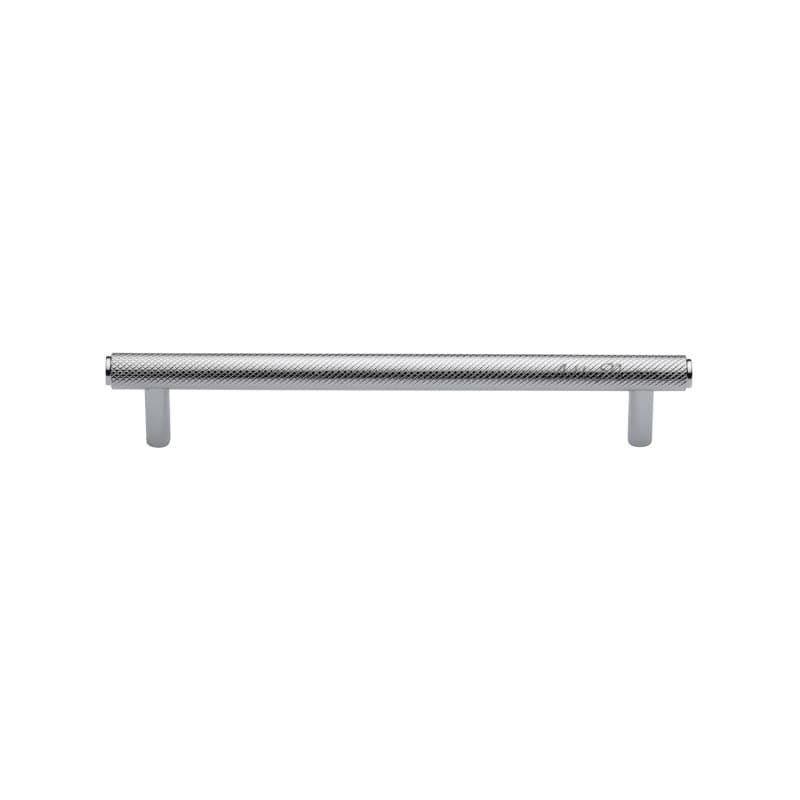 Polished Chrome Knurled Cabinet Bar Pull A8607