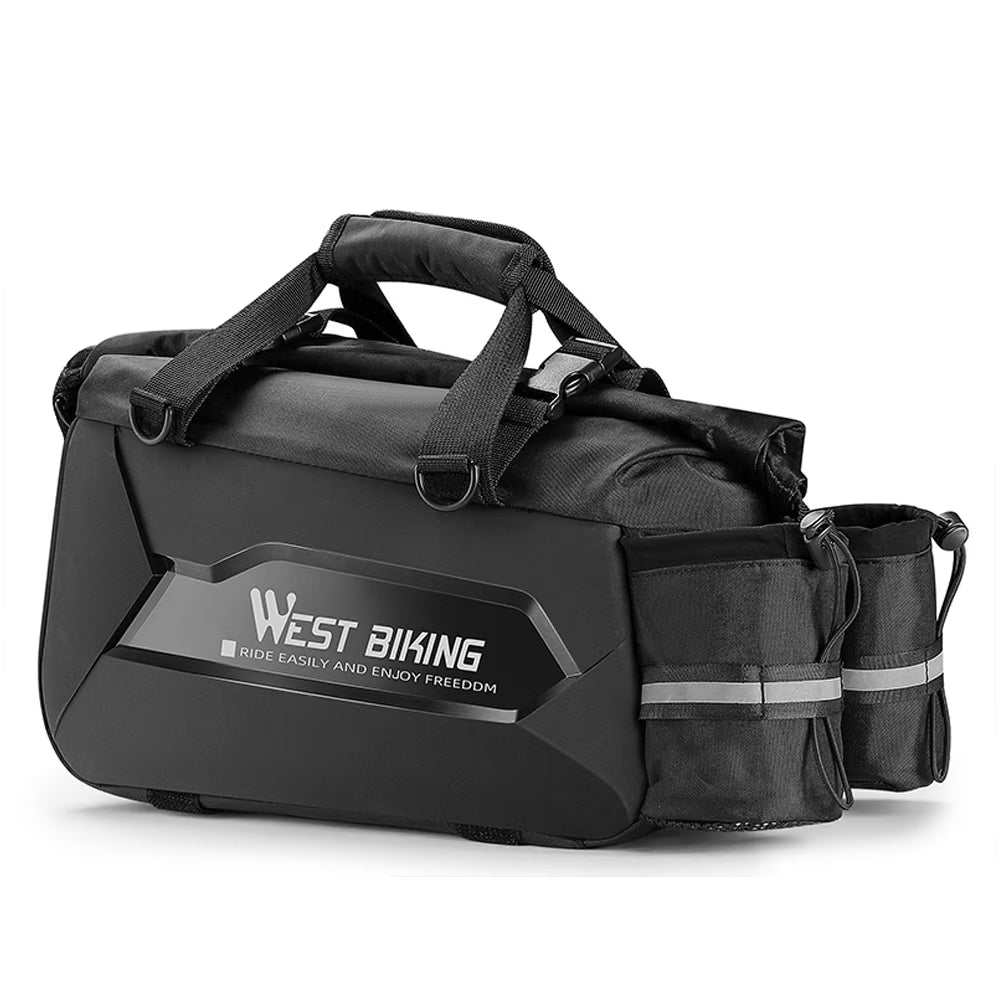 Expandable Bike Rear Storage Bag with Rack U8854