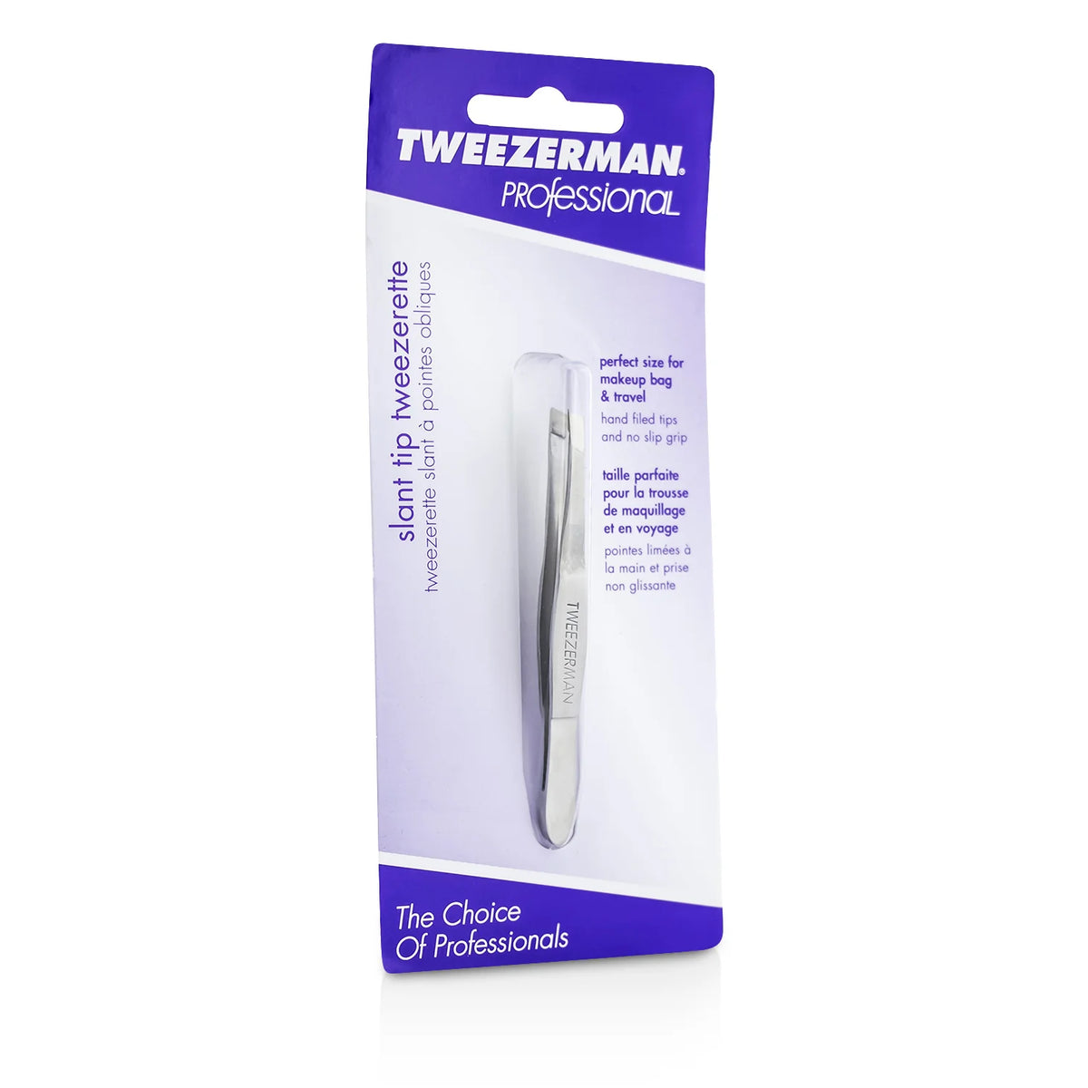 Stainless Steel Slant Tip Tweezer Z273