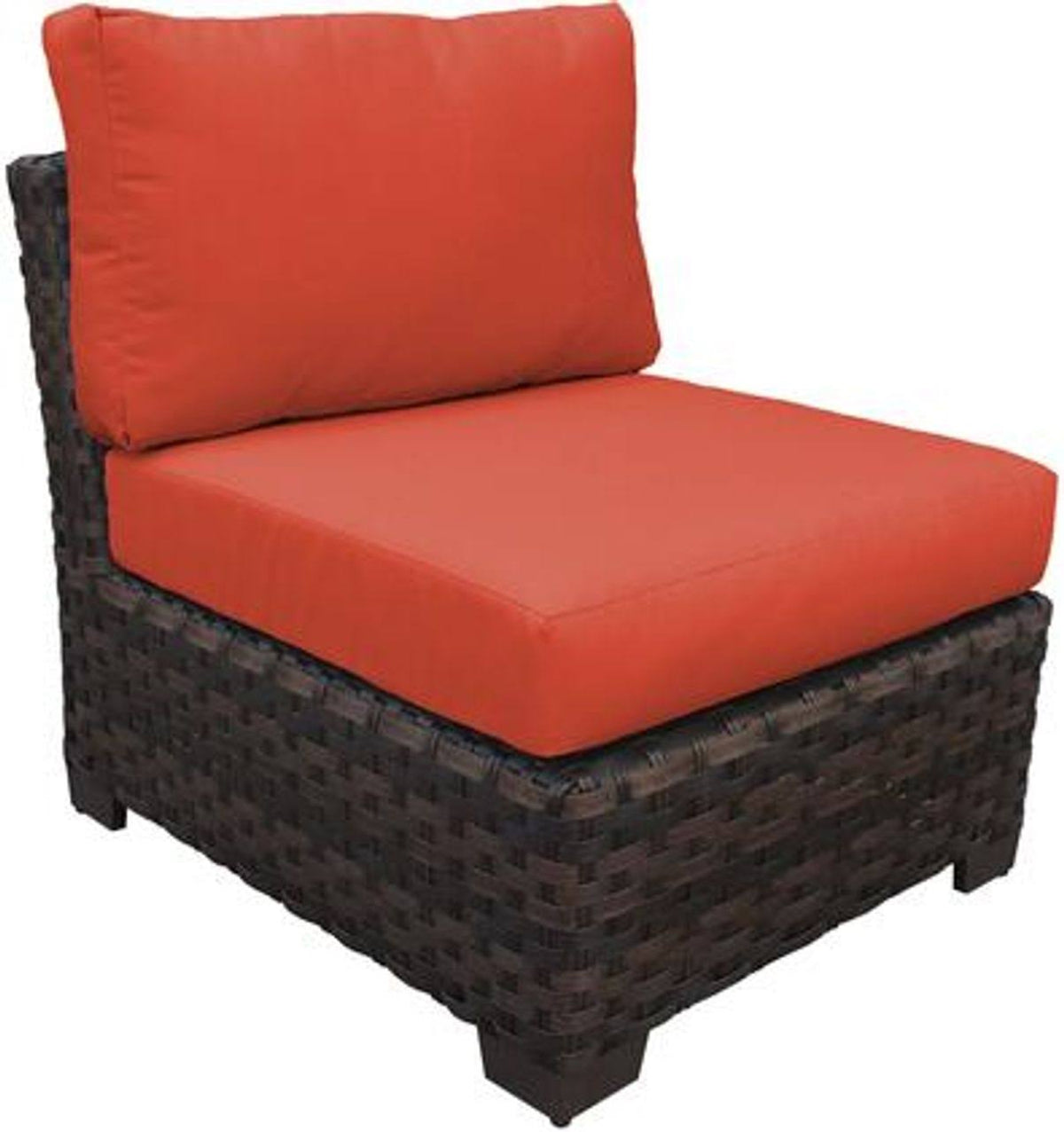 Armless Sofa in Persimmon S1325