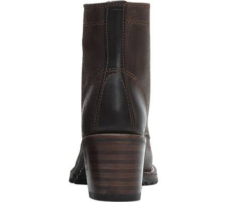 Dark Brown Lace Up Boots, Size 7.5 N672638