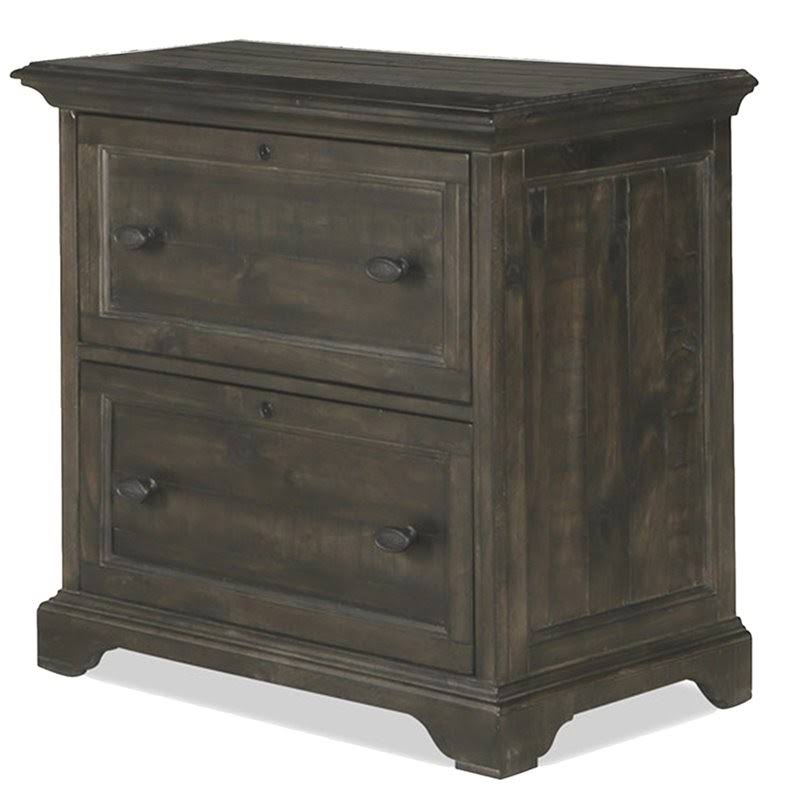 Weathered Peppercorn 2 Drawer Lateral File Cabinet F8291