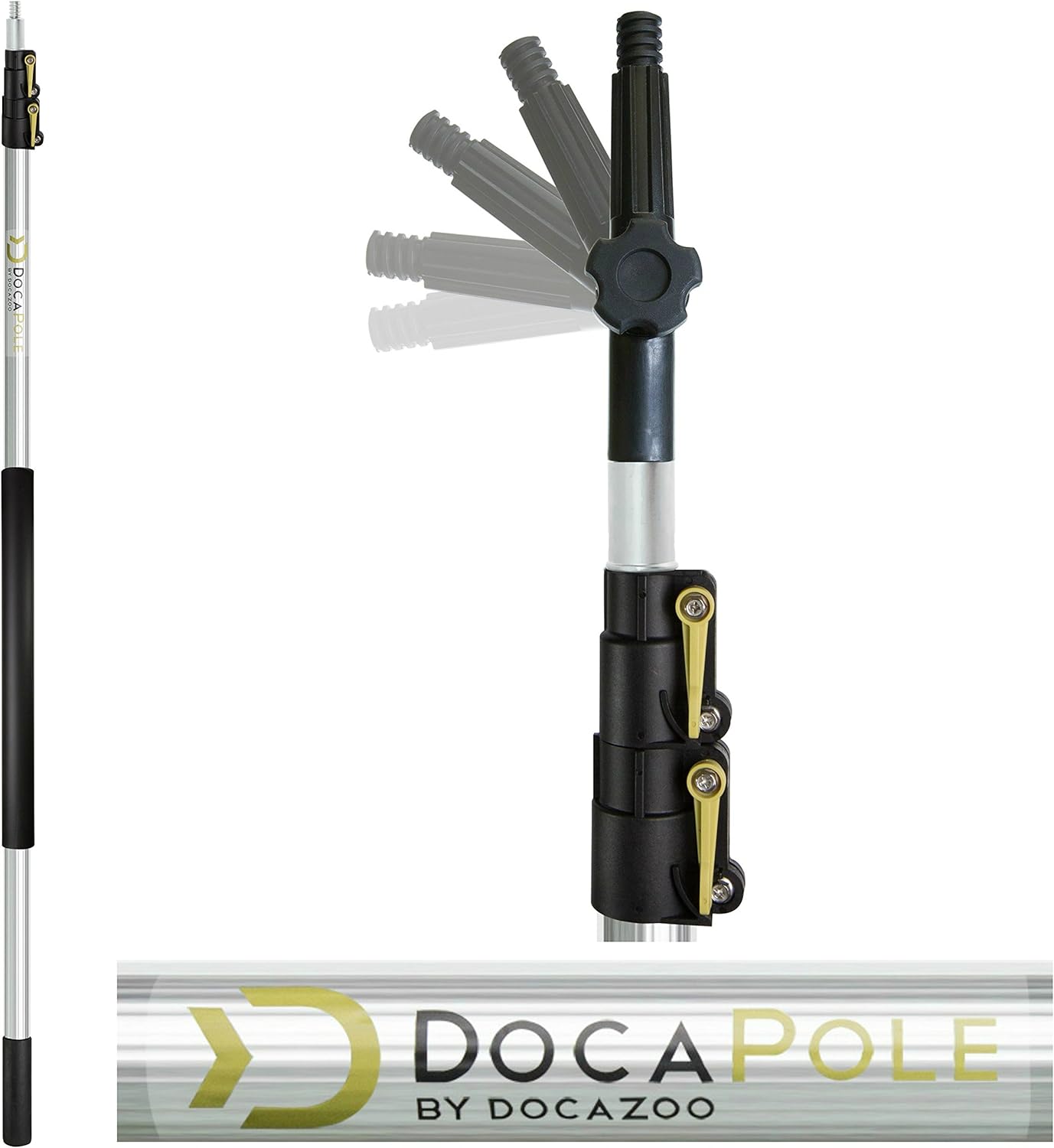 12 Foot High Reach Brush Kit with Extension Pole, 3 Brushes E741