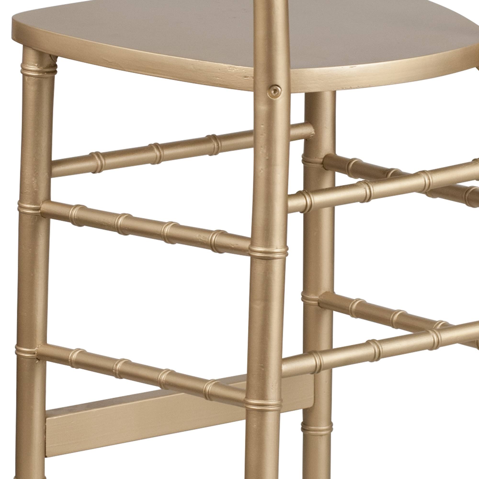 Gold Wood Chiavari Barstool M561010