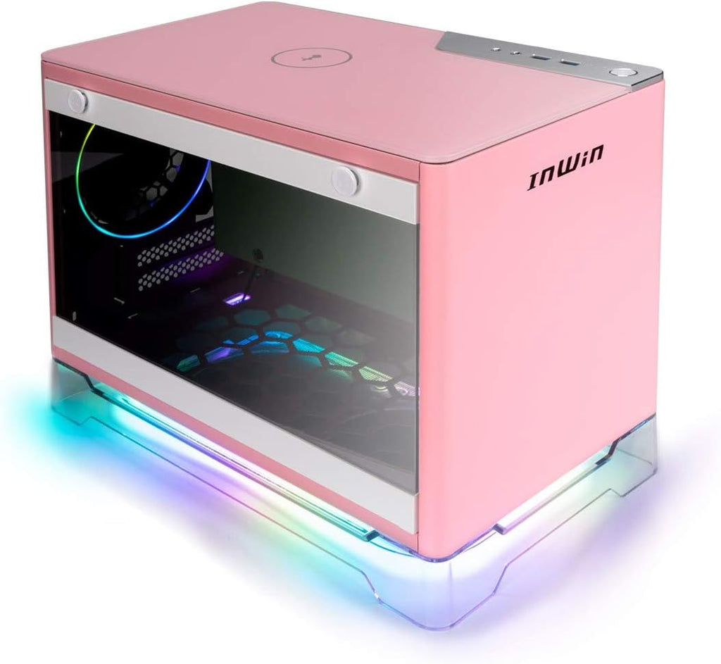Black Mini-ITX Tower Computer Chassis Case with 650W Gold 80 Plus Power Supply P693742