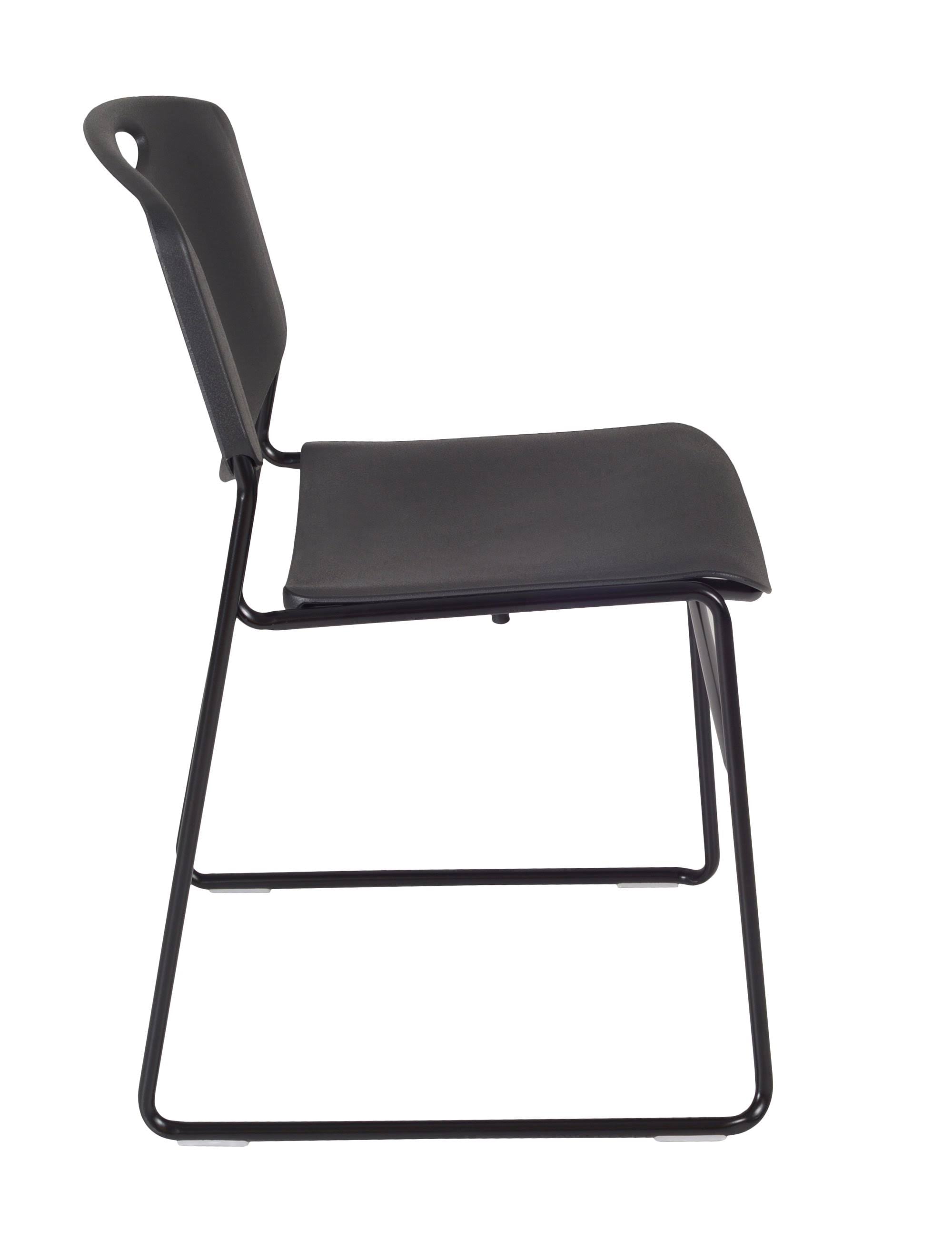 Mahogany Flip Top Mobile Training Table with 2 Stack Chairs X4238