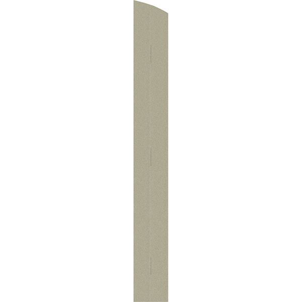 Rustic Faux Wood Shutters with Elliptical Arch Top L337869