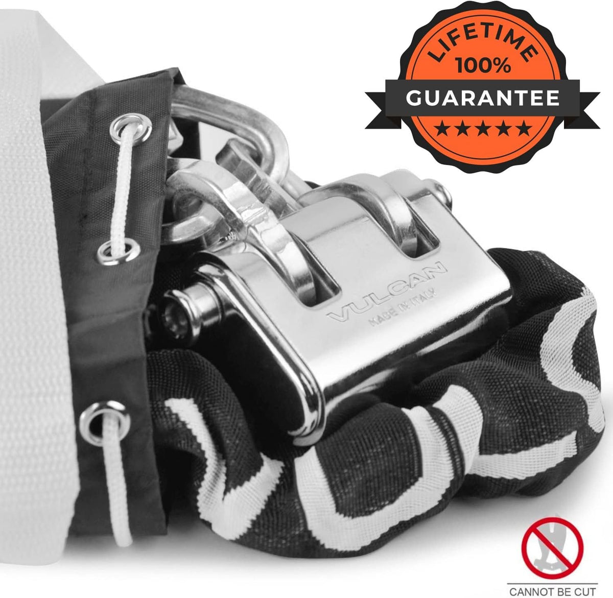 5/16 Inch x 3 Foot Case-Hardened Security Chain and Lock Kit L585676