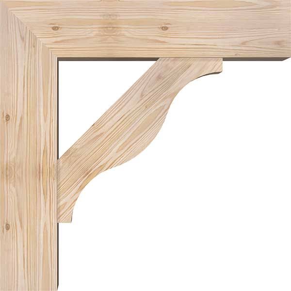 Douglas Fir Smooth Bracket with Offset Brace R587372