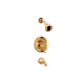 Single Handle Pressure Balanced Tub and Shower Trim with Metal Lever Handle W72298