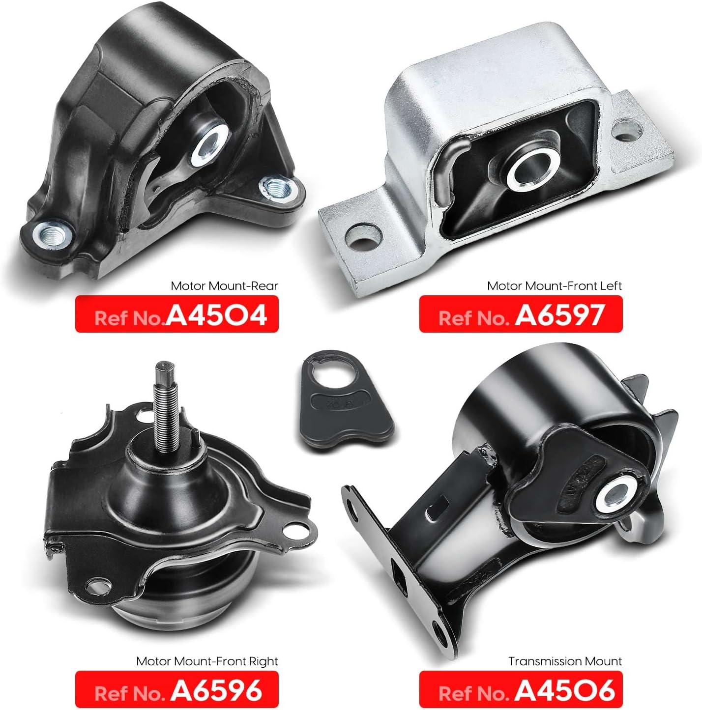 Engine Motor and Transmission Mount Kit Compatible with Honda CR-V 2002-2006 L4 2.4L Automatic Transmission 4 PCS I280623