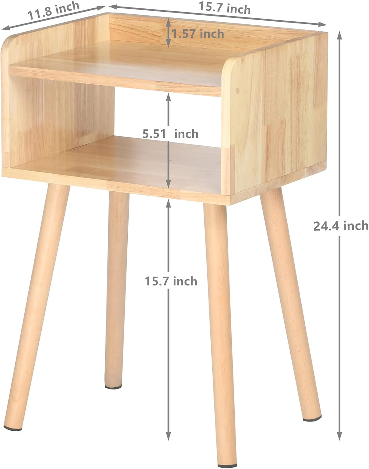 Solid Wood Night Stands Bedside Table Pack of 2 X740