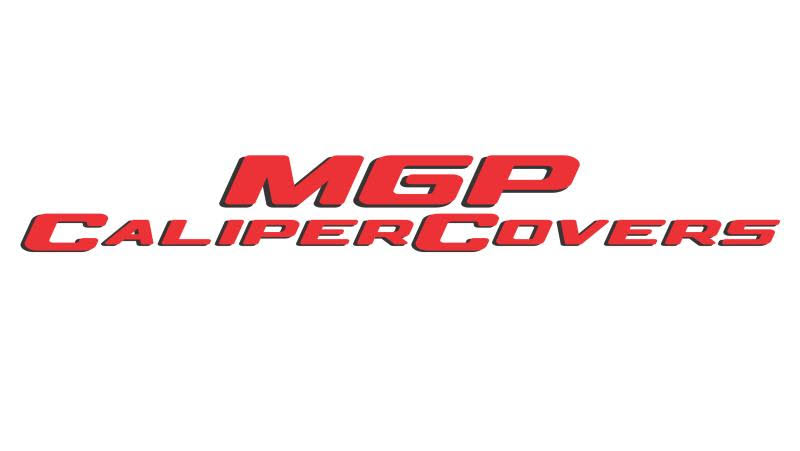 4 Caliper Covers Engraved Front & Rear Red Finish Silver V837630