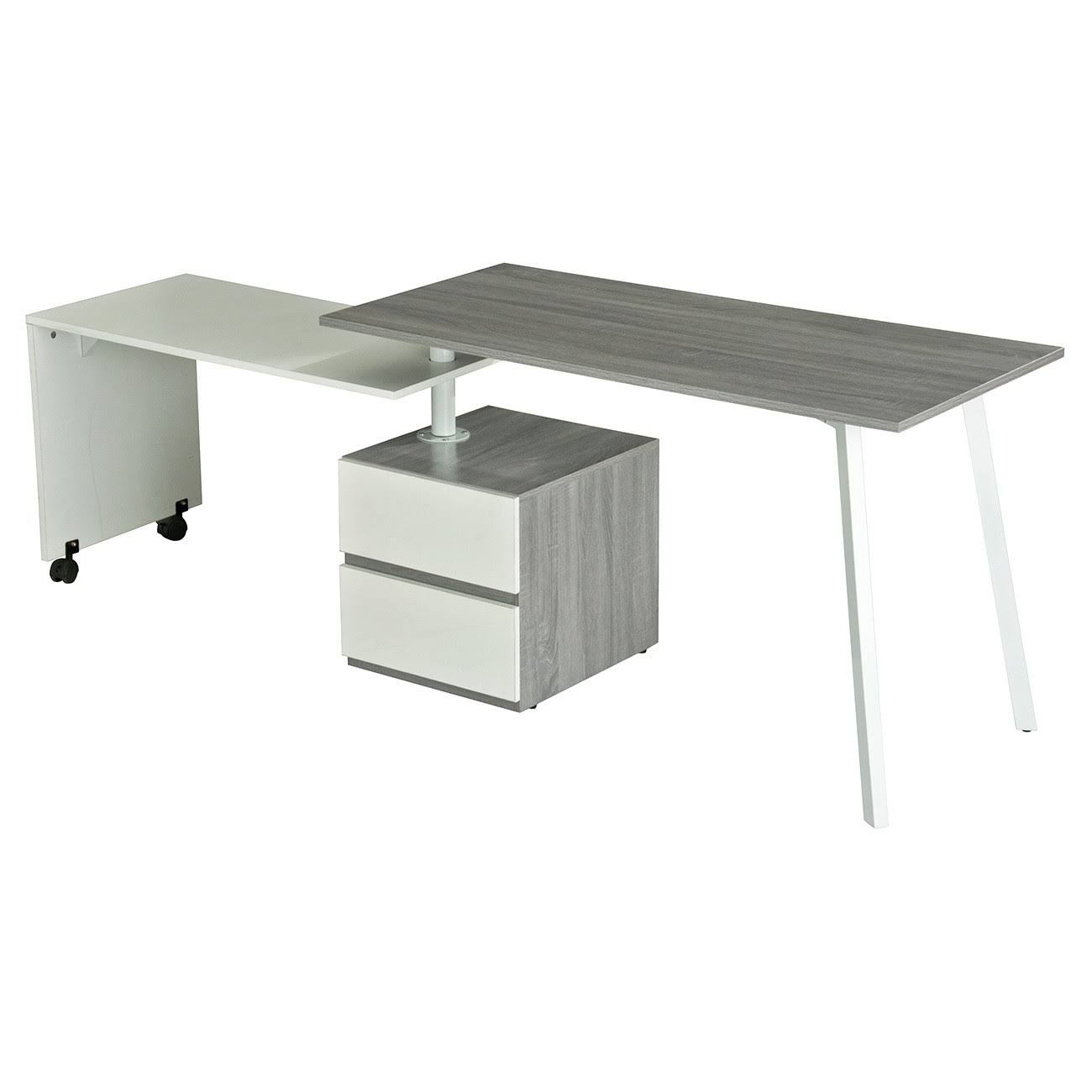Gray Rotating Multi-Positional Desk N39819
