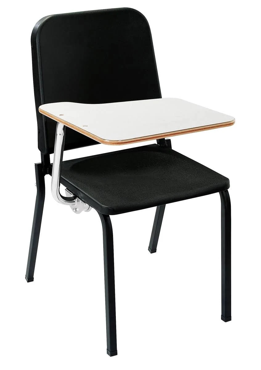 Black Music Stack Chair with Left Tablet Arm F860