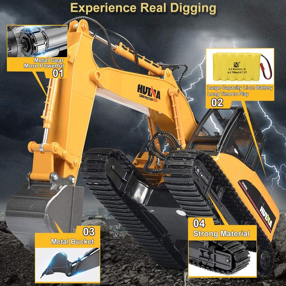 1/14 Scale 15 Channel 2.4Ghz RC Excavator C584