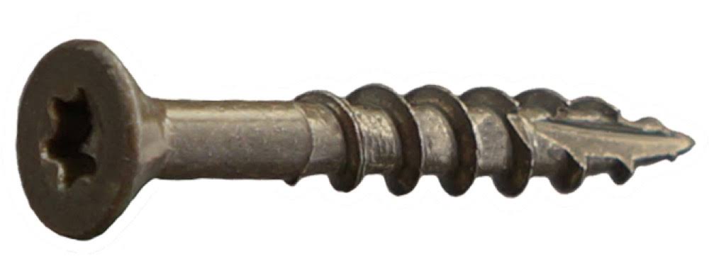 #8 x 1-5/8x22 Star Flat Deck Screws Dark M135131