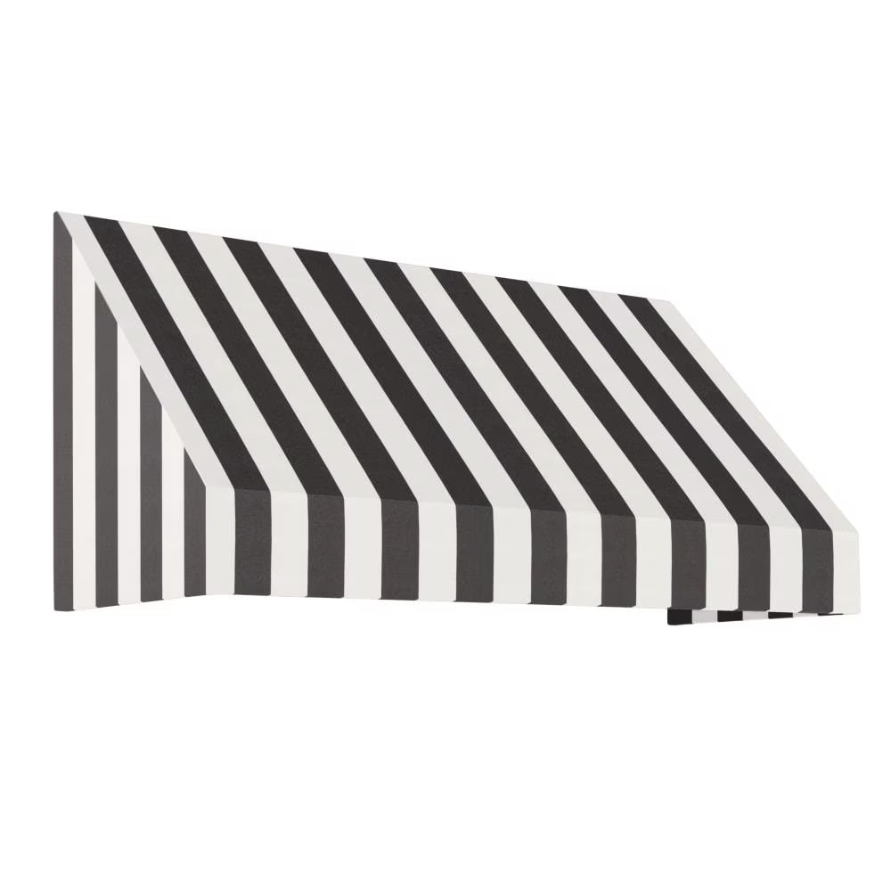 Black/White Stripe Acrylic Fixed Awning J6079