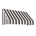Black/White Stripe Acrylic Fixed Awning J6079