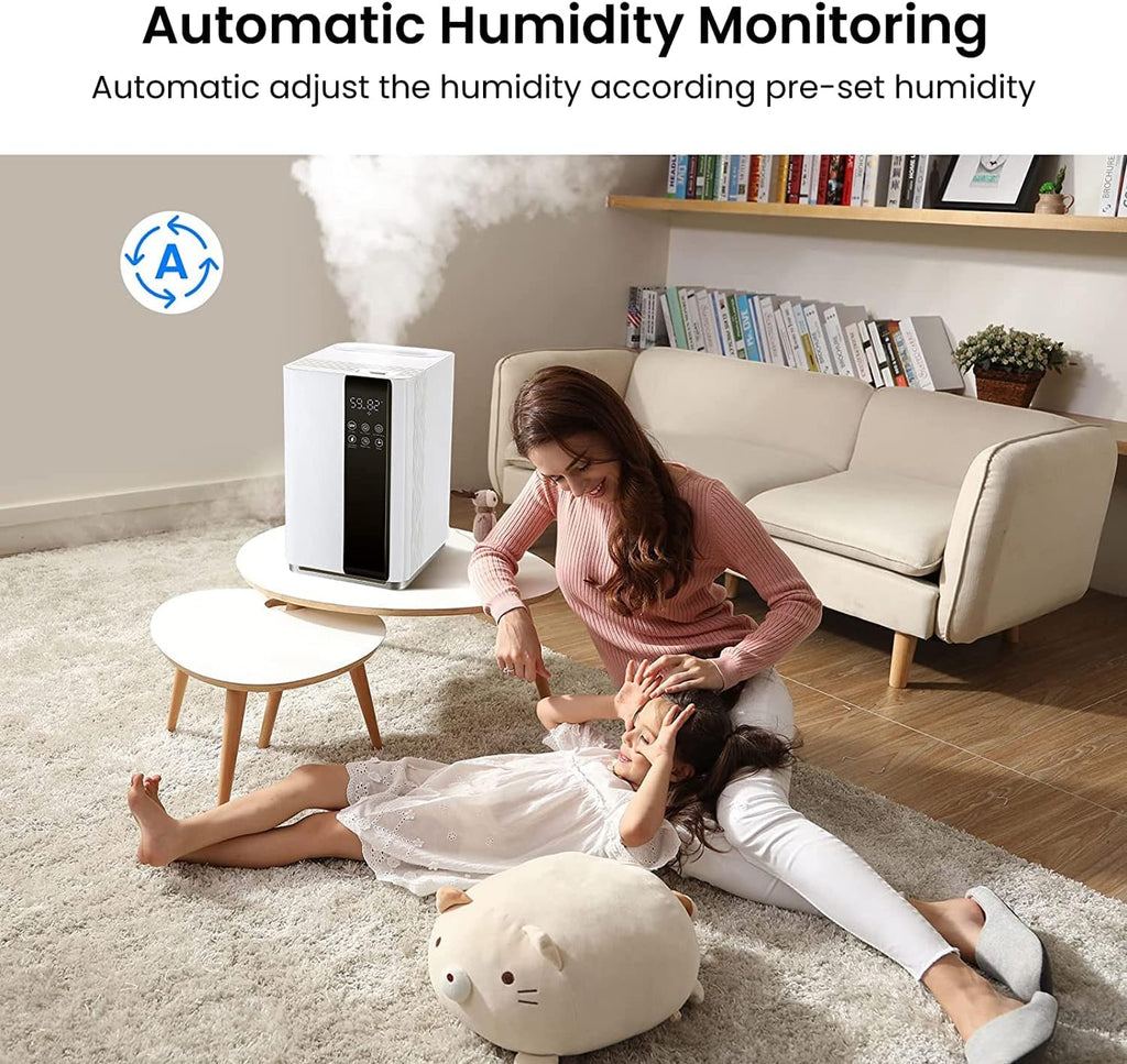 5L Cool and Warm Mist Top Fill Humidifier (White) P442