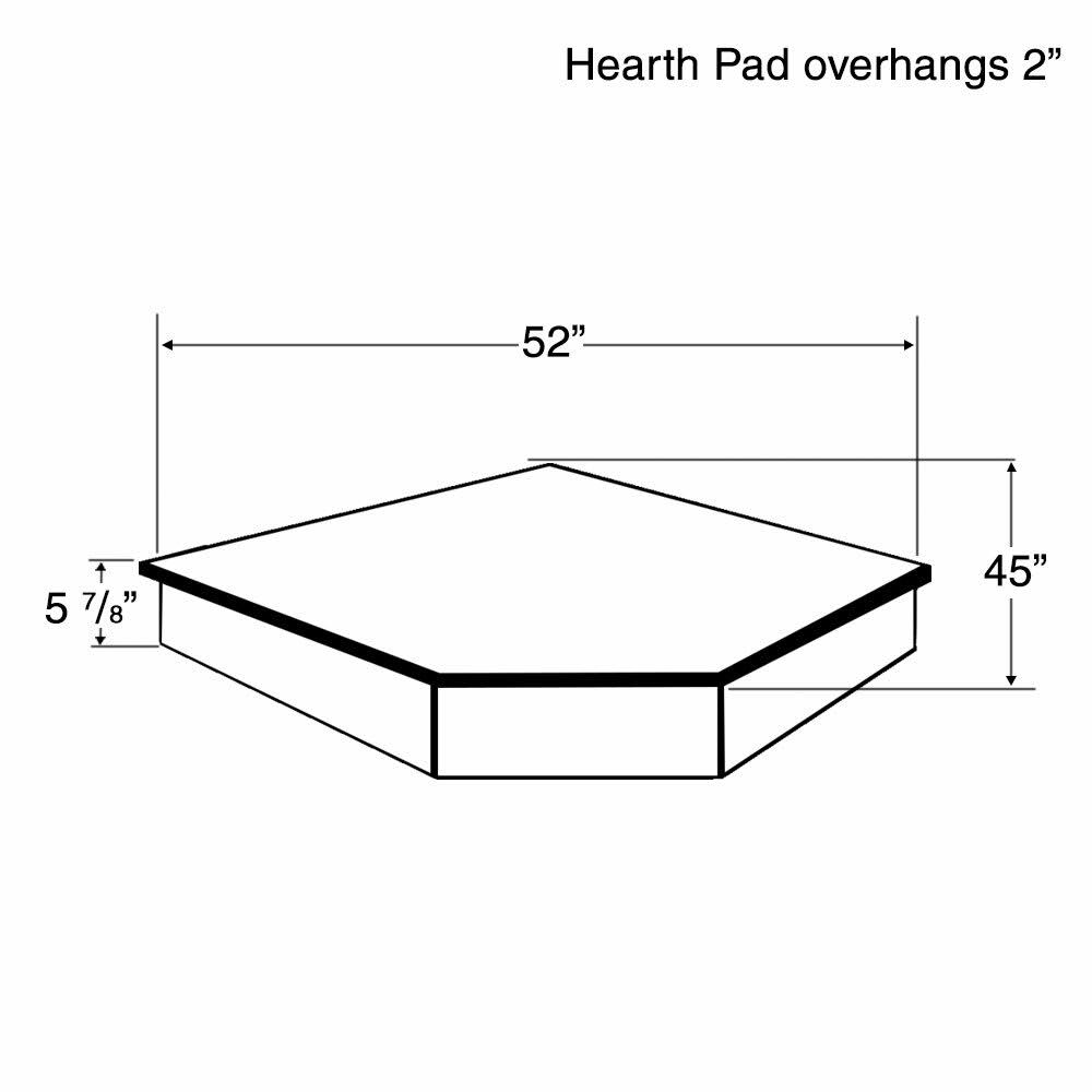 40'' x 40'' Hearth Pad Riser S209
