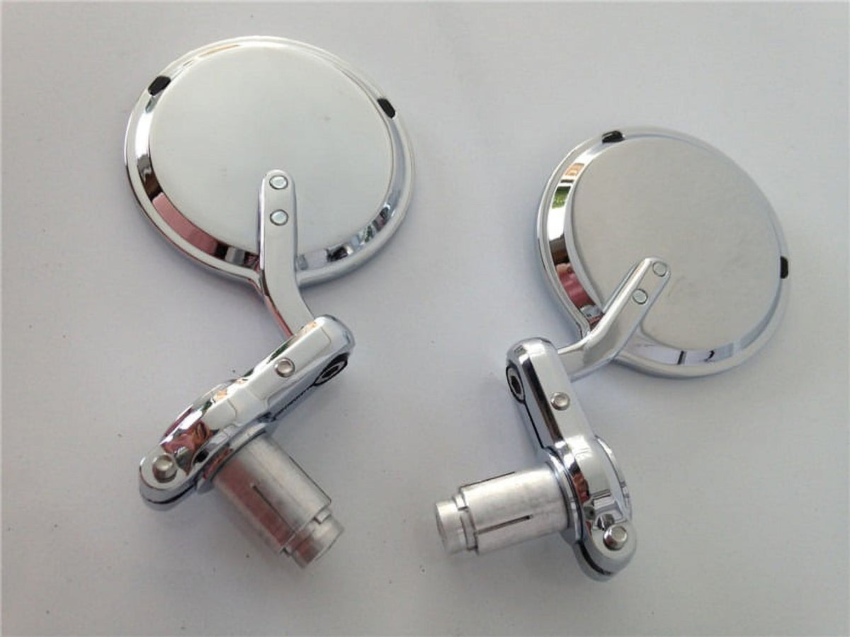 7/8 Inch Chrome Bar End Mirrors F30572