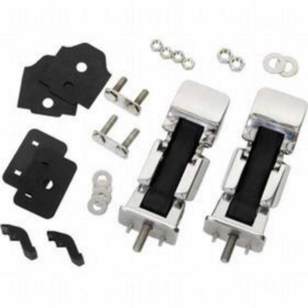 Polished Pair Hood Catch for Jeep Wrangler JK P57050