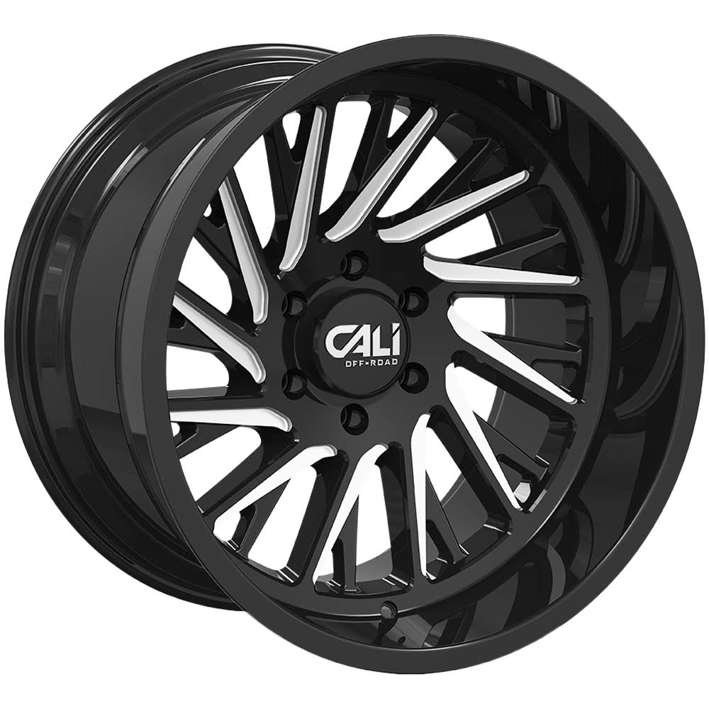 22x12 8x170 Black Milled Wheel I897