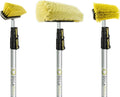 12 Foot High Reach Brush Kit with Extension Pole, 3 Brushes E741
