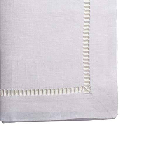 White 100% Pure Linen Table Linens M440
