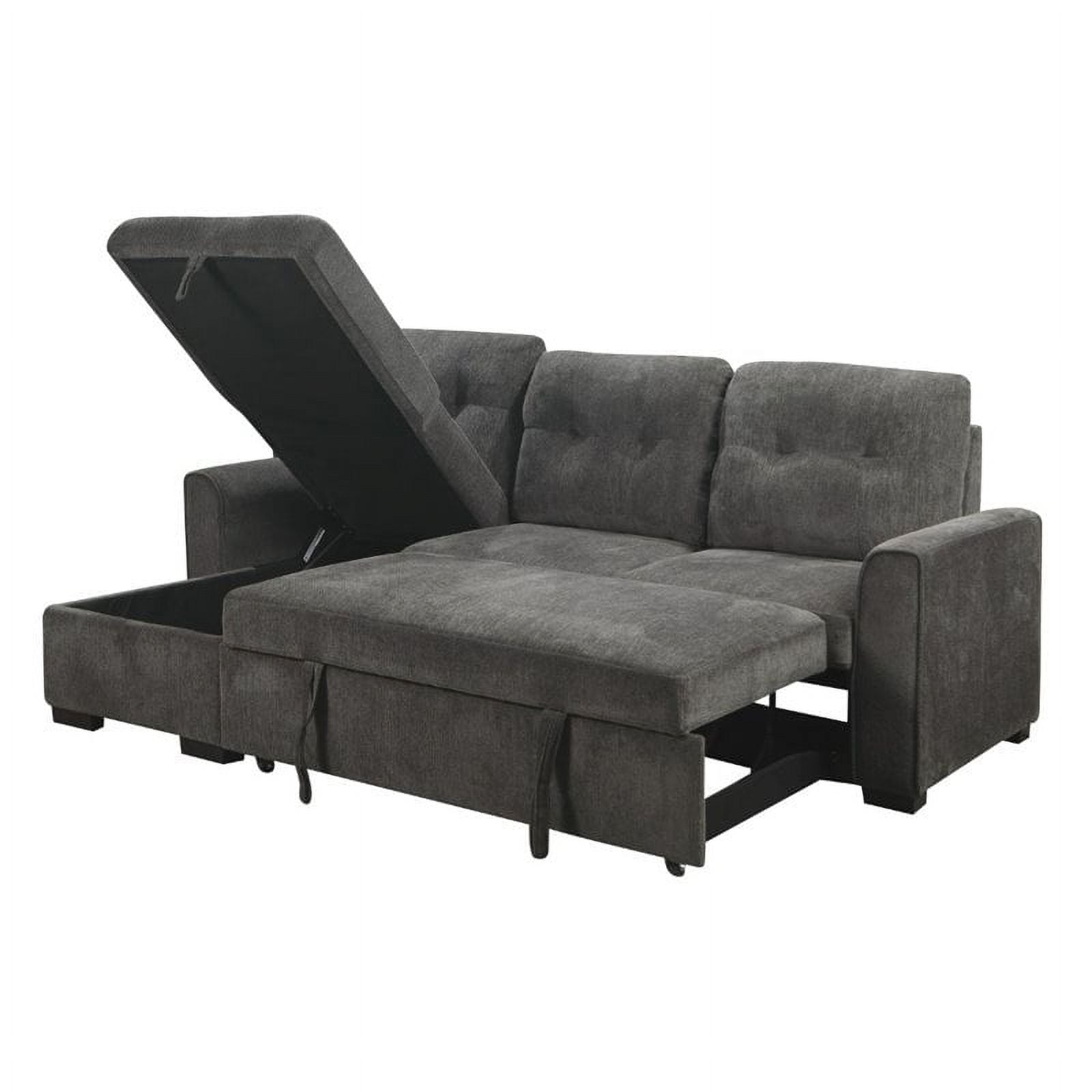 Dark Gray Reversible Sectional P75152