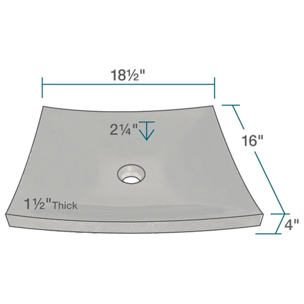 Black Granite Vessel Sink H9484