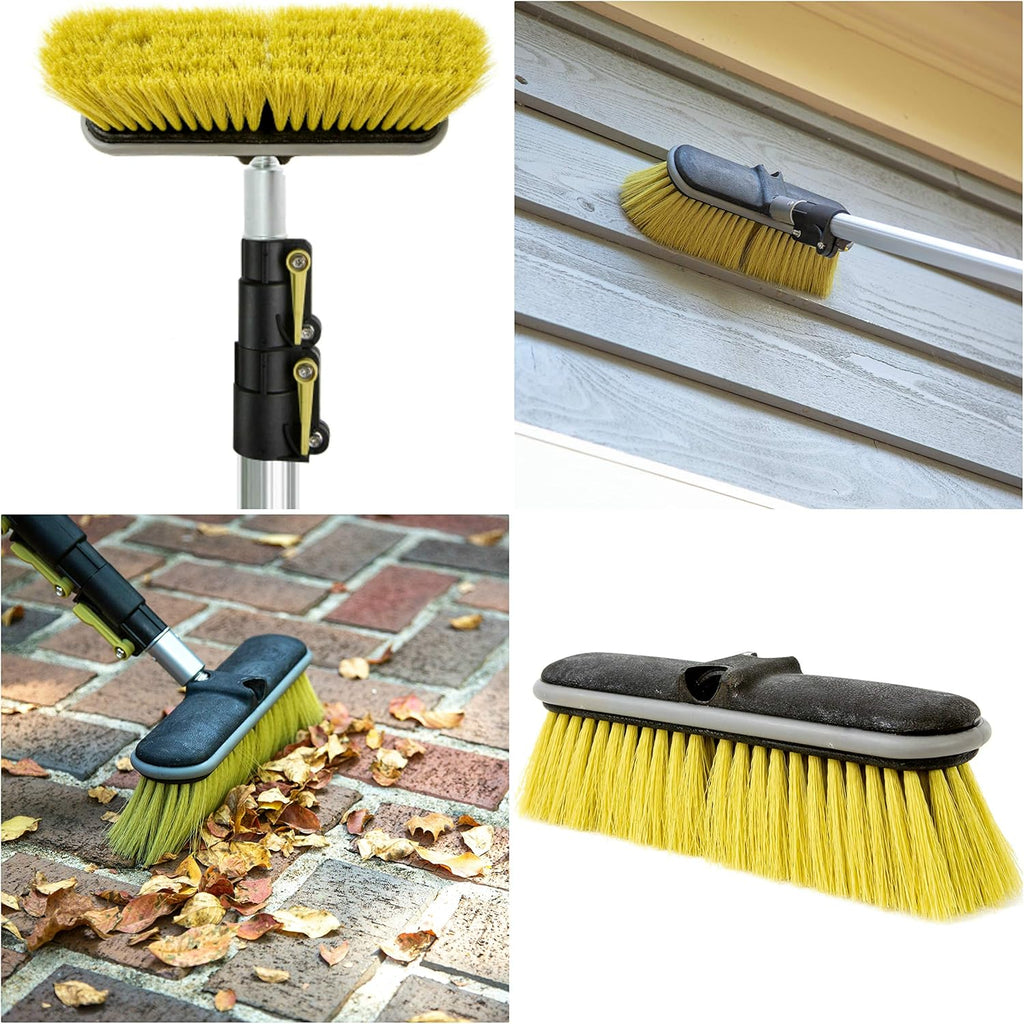 12 Foot High Reach Brush Kit with Extension Pole, 3 Brushes E741