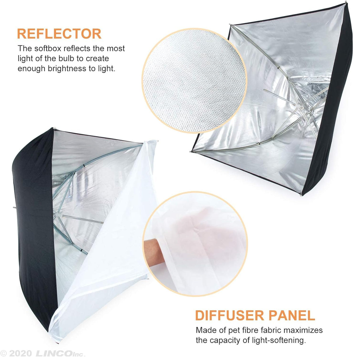Photo Video Studio Light Kit with 3 Color Backdrops F528303