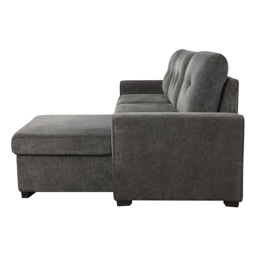 Dark Gray Reversible Sectional P75152