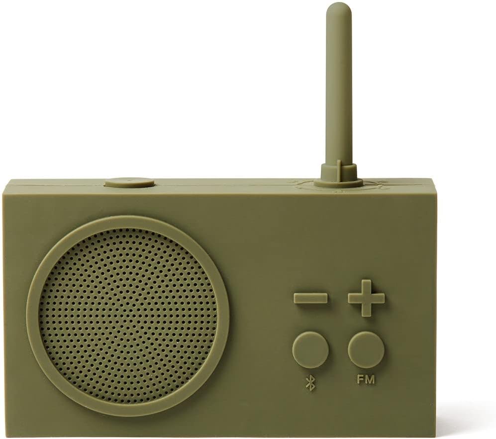 Blue Silicone Rubber FM Radio Bluetooth Speaker H9982